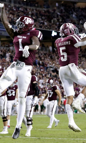 Williams scores 2 TDs as Aggies down UAB 41-20